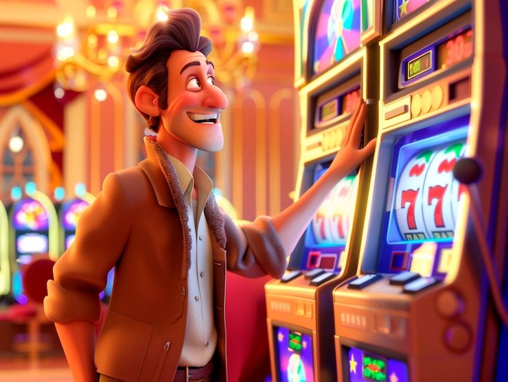 Various fruit slot game types displayed on mobile device screen